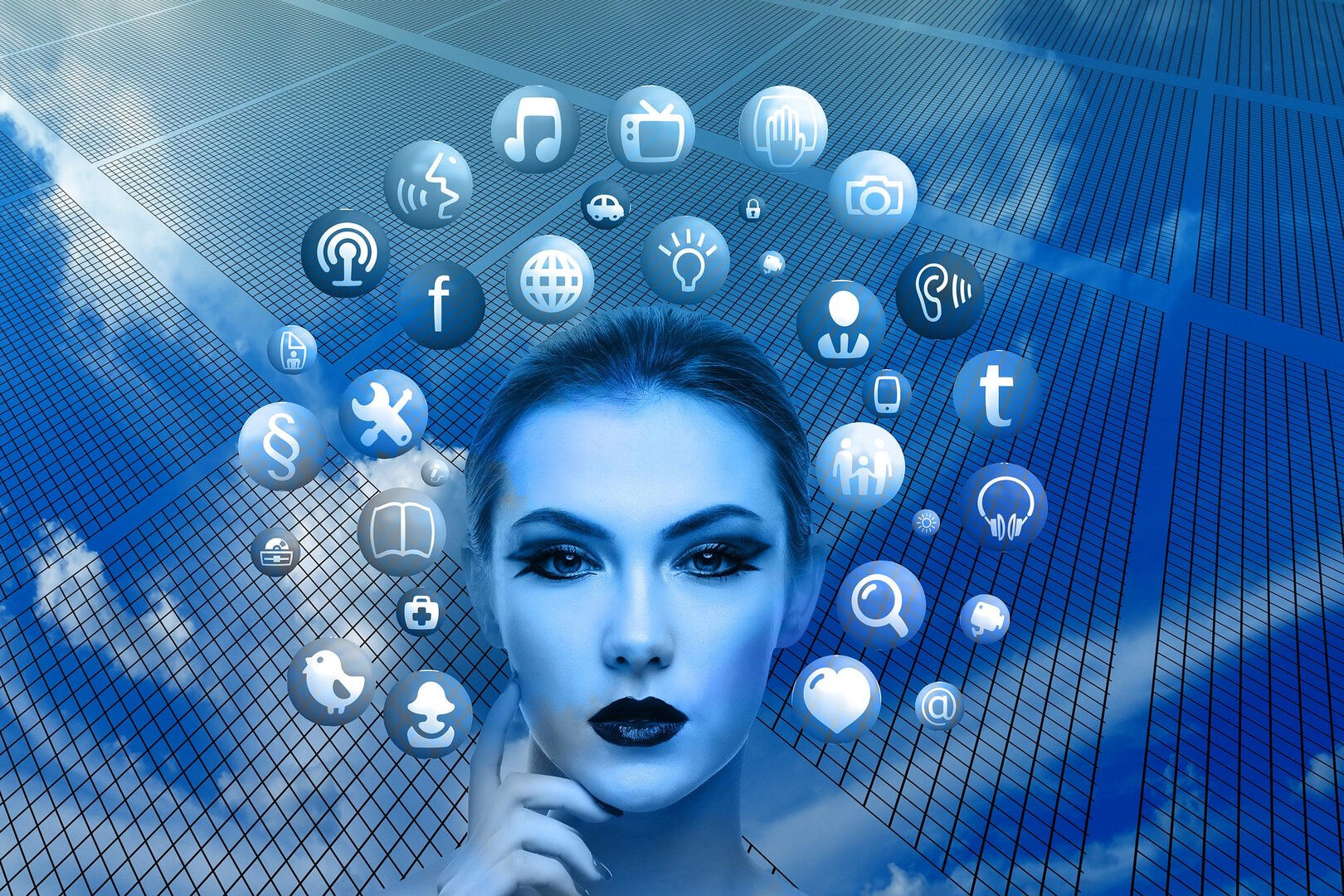 social media accounts with email address